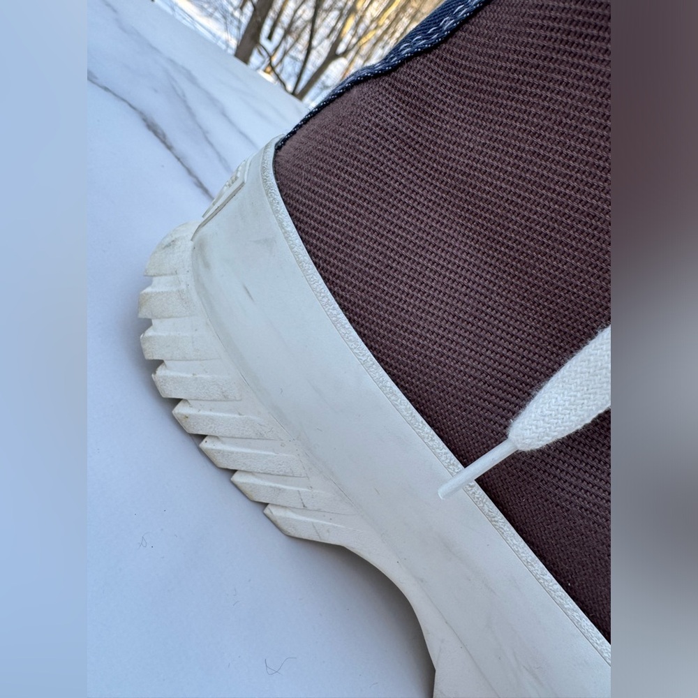 Converse Run Star Hike Platform High Top Sneakers Brown Canvas Lug Sole Women 7 - Picture 3 of 6